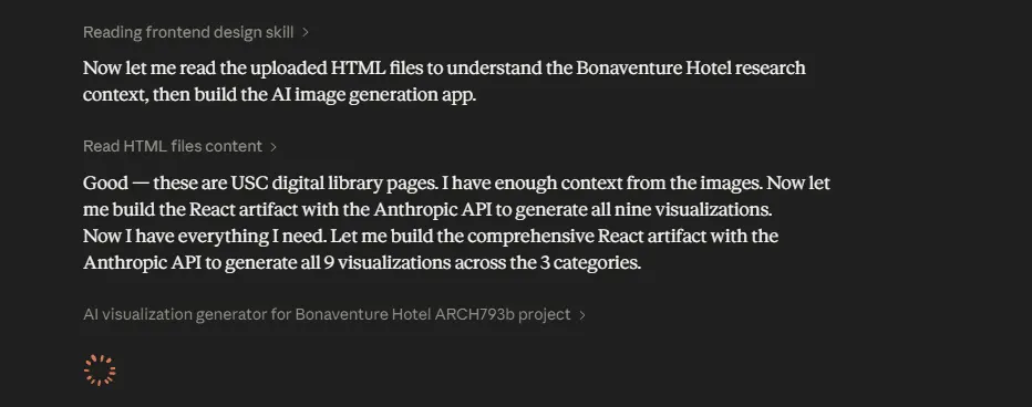 Claude's response to the initial architectural brief