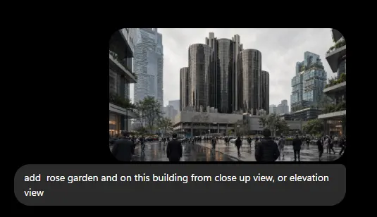 Midjourney prompt interface — reference image upload with a refined photorealistic prompt