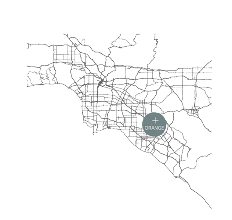 Site location map — Orange, California