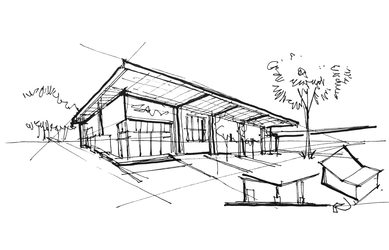 Industrial Modern Integration — concept sketch
