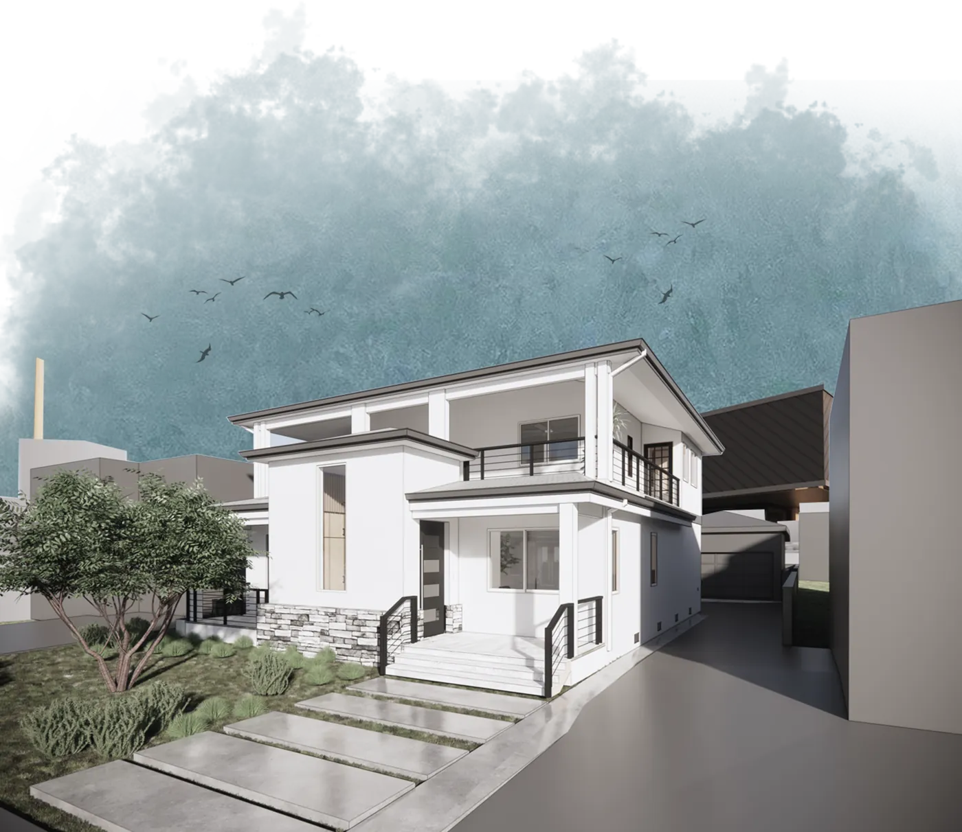 The Linear View Residence — Single-Family Residential, Burbank, California