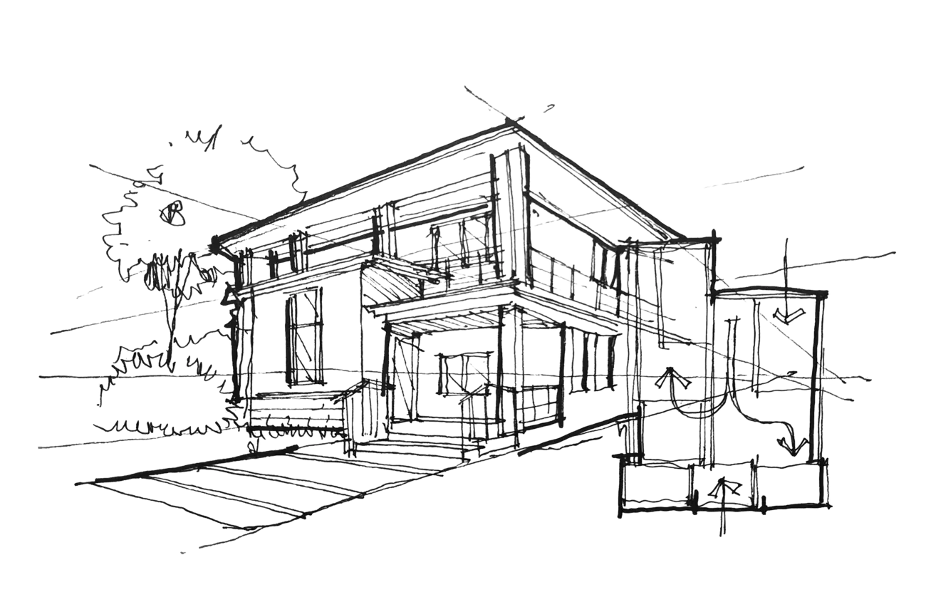 The Linear View Residence — concept sketch