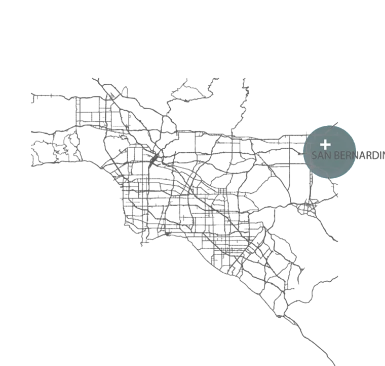 Site location map — San Bernardino, California